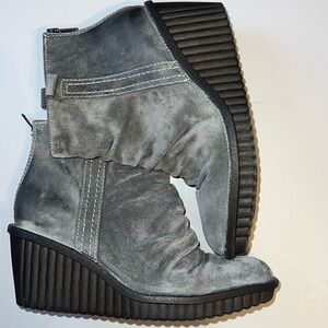 Bionico Ankle Boots Leather Platform Soles 7.5